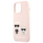 Karl Lagerfeld KLHCP13LSSKCI iPhone 13 Pro / 13  6,1" hardcase light pink Silicone Karl - imagine 6