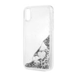 Guess GUOHCI61GLHFLSI iPhone Xr silver hardcase Glitter Charms - imagine 3