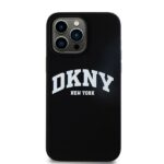 DKNY DKHMP14XSNYACH iPhone 14 Pro Max 6.7" black hardcase Liquid Silicone White Printed Logo MagSafe - imagine 3