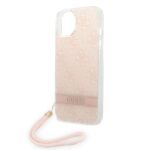 Guess GUOHCP14MH4STP iPhone 14 Plus / 15 Plus 6.7" pink hardcase 4G Print Strap - imagine 5