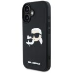 Case Karl Lagerfeld HC 3D Rubber Double Heads for iPhone 16 black - imagine 2