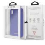 Guess GUHCI65LSGLUV iPhone Xs Max purple hard case Silicone - imagine 7