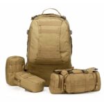 Extralink Military Backpack Tactical 4-in-1 School Travel Survival Bag 50L MIL-668 - imagine 3