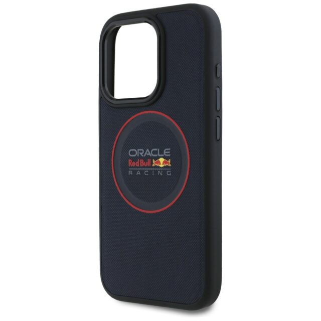 Red Bull RBHMP15X24PUILVR iPhone 15 Pro  Max 6.7" hardcase navy Leather Red Ring MagSafe - imagine 6