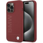 BMW BMHMP15XSLBLRE iPhone 15 Pro Max 6.7" red hardcase Silicone Big Logo MagSafe