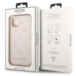 Guess GUHCN61G4GFPI iPhone 11 6,1" pink hard case 4G Metal Gold Logo - imagine 8