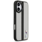 Case BMW M Perforated Stripe Logo MagSafe for iPhone 17 gray - imagine 4