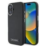 Karl Lagerfeld KLHMP16SPGMSRPK iPhone 16 6.1" black hardcase FW Metal Plate MagSafe