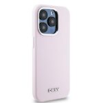 DKNY DKHMP15LSMCHLP iPhone 15 Pro 6.1" pink hardcase Liquid Silicone Small Metal Logo MagSafe - imagine 4
