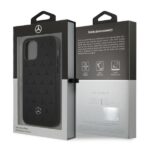 Mercedes MEHCP12MPSQBK iPhone 12/12 Pro 6,1" black hardcase Leather Stars Pattern - imagine 8