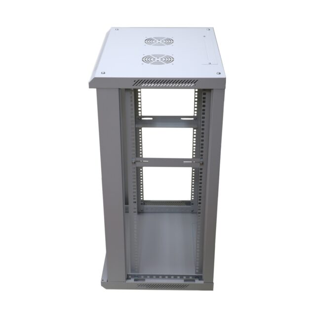 Extralink 18U 600x600 Gray | Rackmount cabinet | wall mounted - imagine 5