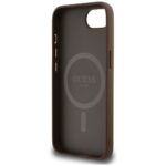 Case Guess 4G Circle Classic Logo MagSafe for iPhone 16e brown - imagine 7