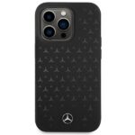 Mercedes MEHMP15XSIPBK iPhone 15 Pro Max 6.7" Black Hardcase Silicone Stars Pattern MagSafe - imagine 3