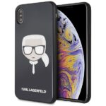 Karl Lagerfeld KLHCI65DLHBK iPhone XsMax black Iconic Glitter Karl`s Head