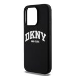 DKNY DKHMP14LSNYACH iPhone 14 Pro 6.1" black hardcase Liquid Silicone White Printed Logo MagSafe - imagine 6