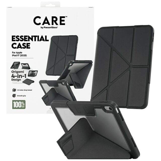 Etui Care by PanzerGlass Y fold do iPad   11" (2025) czarny - imagine 4
