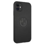 BMW BMHCN61REELK iPhone 11 / Xr 6.1" case black hardcase Leather Emboss - imagine 4