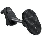 Car mount with wireless charger PITAKA MagEZ Pro 2 Qi2 Tesla Magsafe for Tesla Model 3/Y black gray - imagine 3