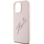 Karl Lagerfeld KLHCP15XSKSBMCP iPhone 15 Pro Max 6.7" pink hardcase Silicone Karl Script - imagine 6