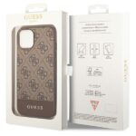 Guess GUHCP14MG4GLBR iPhone 14 Plus / 15 Plus 6.7" brown hard case 4G Stripe Collection - imagine 8