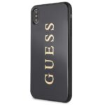 Guess GUHCI65TGGGBK iPhone Xs Max black hard case Classic Double Layer Glitter - imagine 2