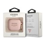 Guess GUA3SGGEP AirPods 3 cover pink Silicone Glitter - imagine 3
