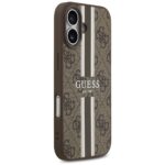 Case Guess 4G Printed Stripes MagSafe for iPhone 17 brown - imagine 4