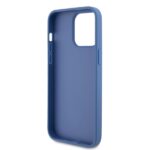 Guess GUHCP15XP4TDPB iPhone 15 Pro Max 6.7" blue hardcase Leather 4G Triangle Strass - imagine 7
