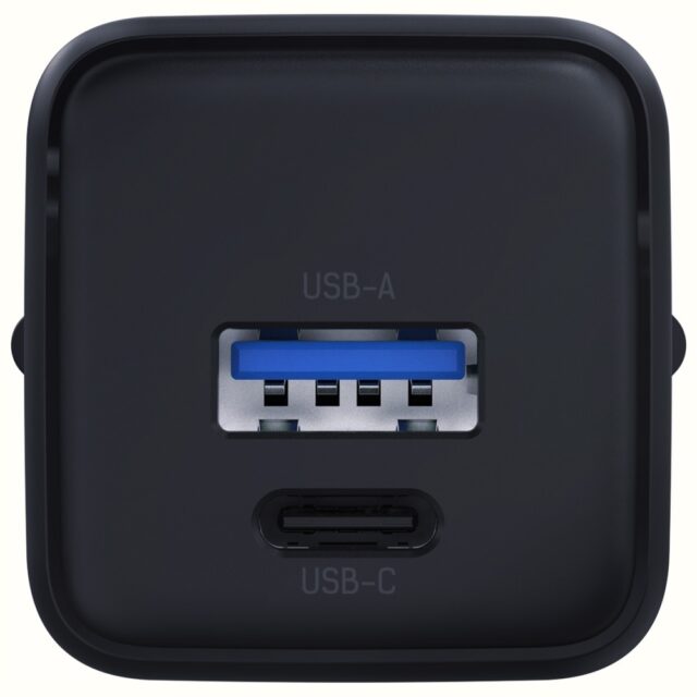 Wall charger 3MK Hyper GaN Charger 20W 1xUSB-A 1XUSB-C PD QC4+ black - imagine 2