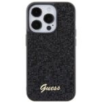 Guess GUHCP15LPMSDGSK iPhone 15 Pro 6.1" black hardcase Disco Metal Script - imagine 3