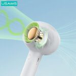 USAMS handheld fan Mini 1200mAh Candy Series white ZB251FS01 (US-ZB251) - imagine 3