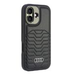 Audi Synthetic Leather MagSafe iPhone 16 Plus 6.7" black hardcase AU-TPUPCMIP16M-GT/D3-BK - imagine 3