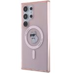 Karl Lagerfeld KLHMS24LHFCCNOP S24 Ultra S928 pink hardcase IML Choupette MagSafe - imagine 2