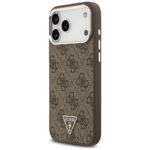 Case Guess 4G Triangle Logo MagSafe for iPhone 17 Pro Max brown - imagine 2