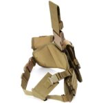 Extralink Military Modular Tactical Thigh Panel with Pistol Holster Molle ASG MIL-1118 - imagine 4