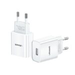 USAMS Wall Charger 1xUSB T18 2.1A (only head) white Fast Charging CC075TC01