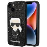 Karl Lagerfeld KLHCP14MGFKPK iPhone 14 Plus / 15 Plus 6,7" hardcase black Glitter Flakes Ikoni