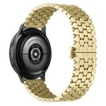 Beline Watch strap 20mm Metal Honeycomb Gold/gold box