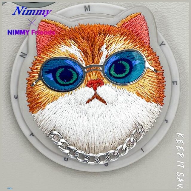 Nimmy Glasses Cool Cat MagSafe case for iPhone 16 grey - imagine 8