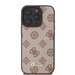 Guess GUHMP16XPGPYSW iPhone 16 Pro Max 6.9" brown hardcase Peony Script MagSafe - imagine 3