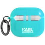 Karl Lagerfeld KLA3UCHFL AirPods 3 cover blue Choupette - imagine 2