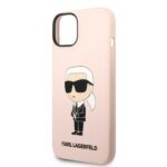 Karl Lagerfeld KLHCP14SSNIKBCP iPhone 14/ 15 / 13 6,1" hardcase pink Silicone Ikonik - imagine 6