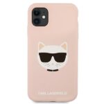 Karl Lagerfeld KLHCN61SLCHLP iPhone 11 6,1" / Xr hardcase light pink Silicone Choupette - imagine 3