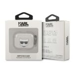 Karl Lagerfeld KLA3UCHGS AirPods 3 cover silver Glitter Choupette - imagine 3