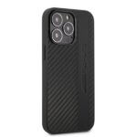 AMG AMHCP13LBLSCA iPhone 13 Pro / 13 6.1" black hardcase with Carbon Stripe & Embossed design - imagine 4
