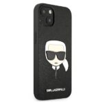 Karl Lagerfeld KLHCP13MSAKHBK iPhone 13 / 14 / 15 6,1" black hardcase Saffiano Ikonik Karl`s Head - imagine 4