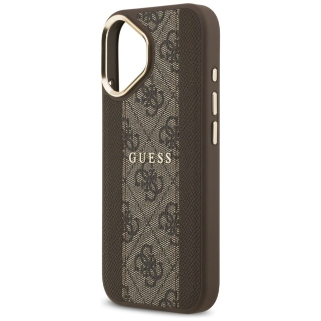 Case Guess 4G Stripe MagSafe for iPhone 17 brown - imagine 6
