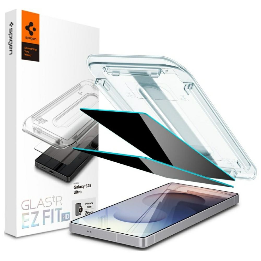 cps-9503c036d08b12242e805ccc997f820a-2025-12-07-05-29-33 Spigen Glas.TR EZ FIT HD Privacy Glass for Samsung Galaxy S25 Ultra 2pcs - imagine 1