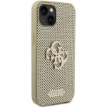 Guess GUHCP15SPSP4LGD iPhone 15 / 14 /13 6.1" gold hardcase Perforated 4G Glitter - imagine 4