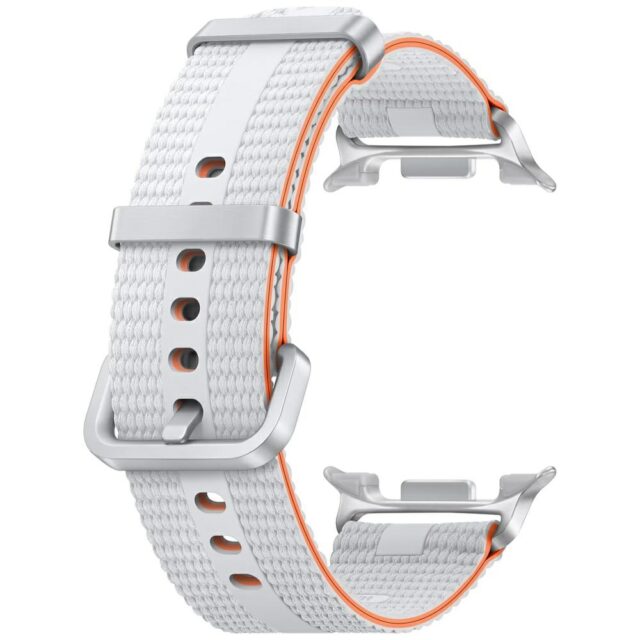 Band Samsung Athleisure for Galaxy Watch8 / Watch8 Classic (S/M) white - imagine 3